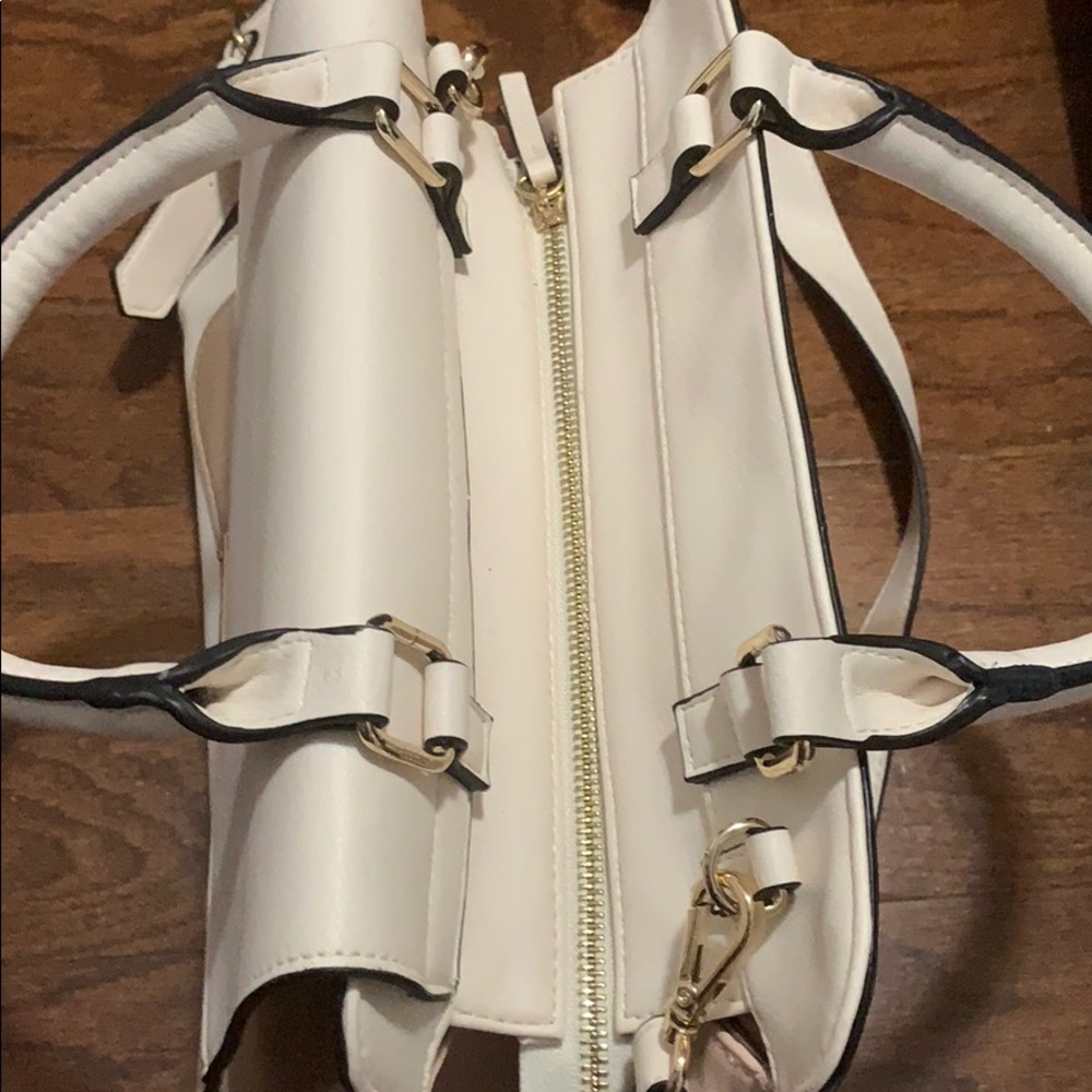 🔥NWT Jones New York Summer Handbag Cream/Tan&Pink - Picture 3 of 8